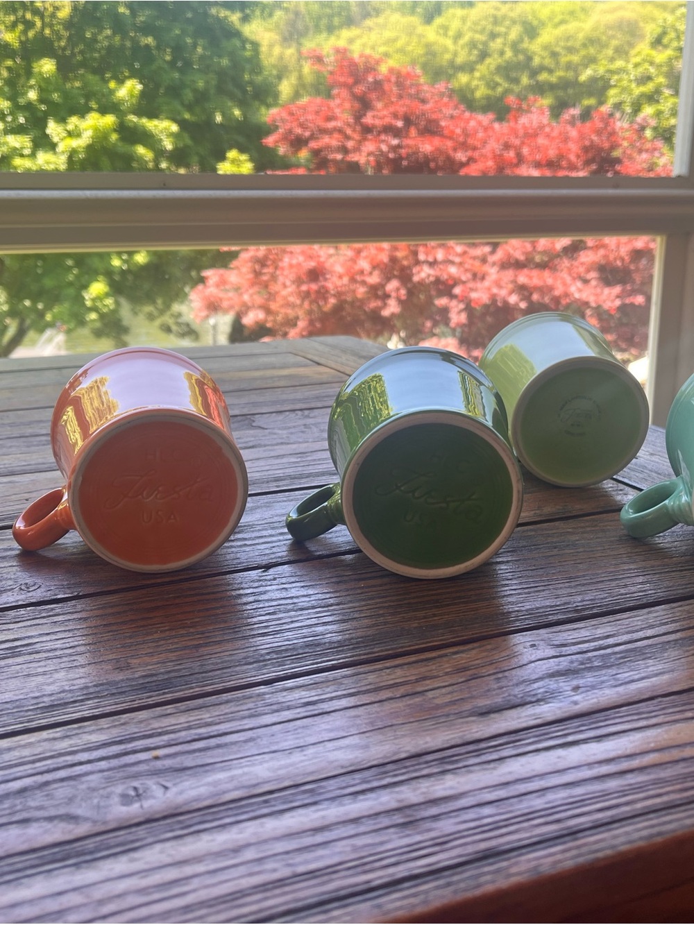 Fiestaware Mug Set of 5. Vintage 1980-1990s. - Picture 2 of 5